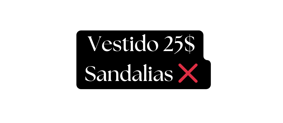 Vestido 25 Sandalias