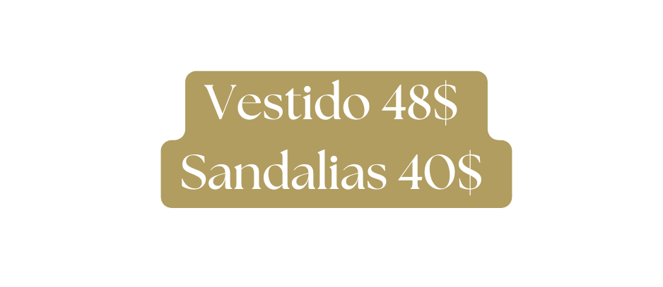 Vestido 48 Sandalias 40