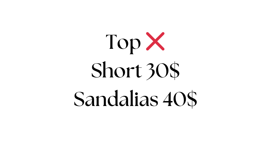 Top Short 30 Sandalias 40