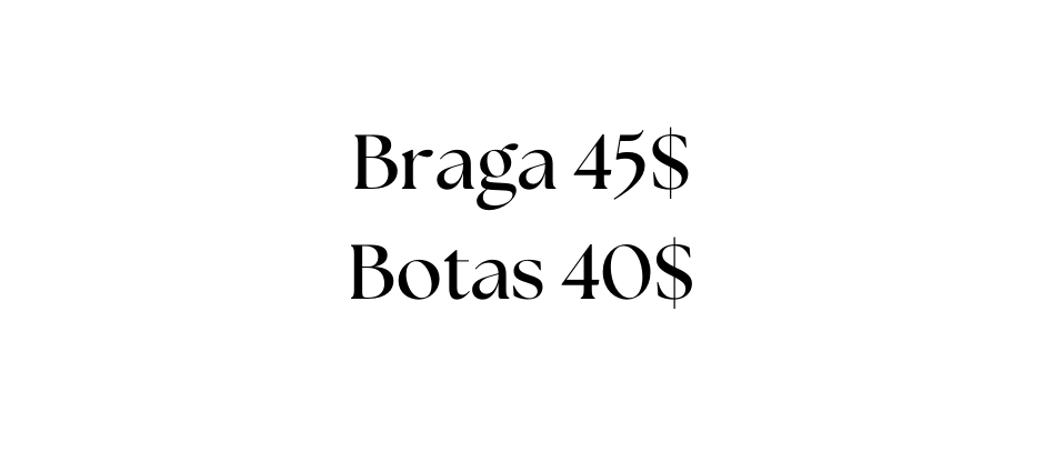 Braga 45 Botas 40