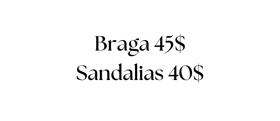Braga 45 Sandalias 40
