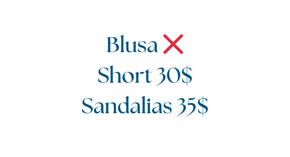 Blusa Short 30 Sandalias 35