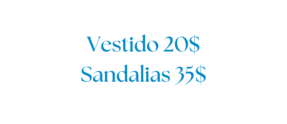 Vestido 20 Sandalias 35
