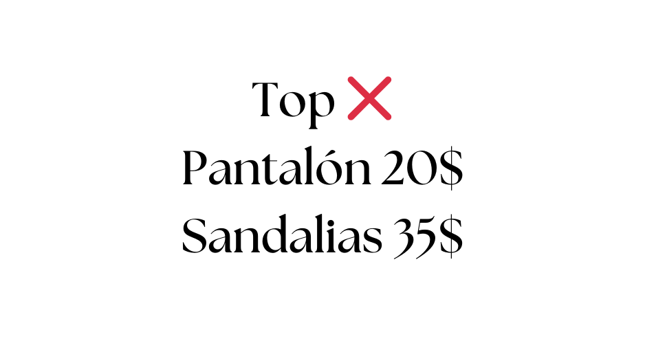 Top Pantalón 20 Sandalias 35