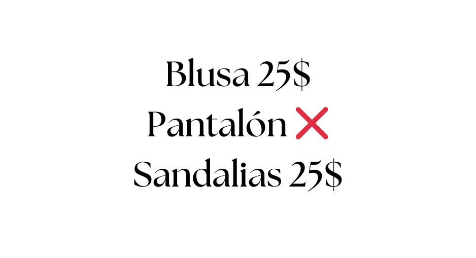 Blusa 25 Pantalón Sandalias 25