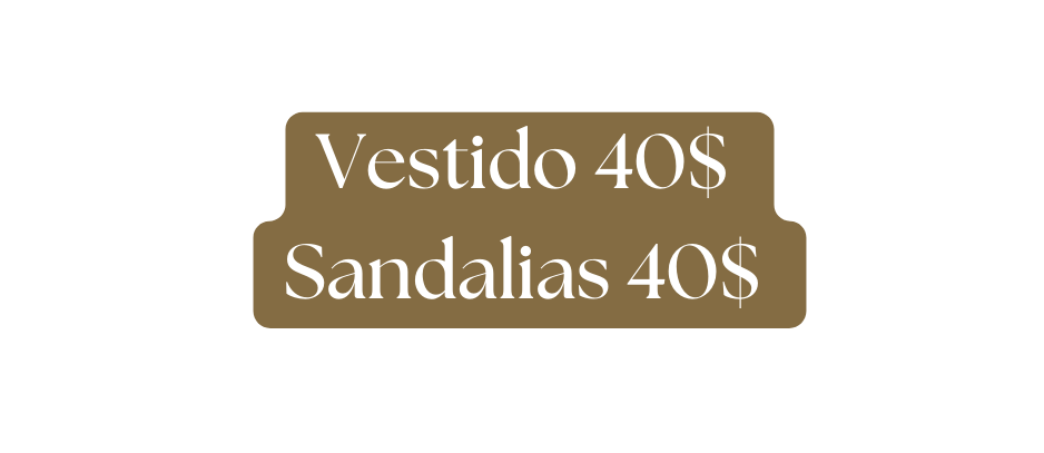 Vestido 40 Sandalias 40